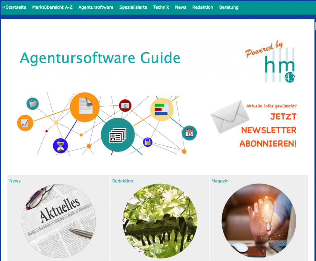 Agentursoftware Guide Relaunch